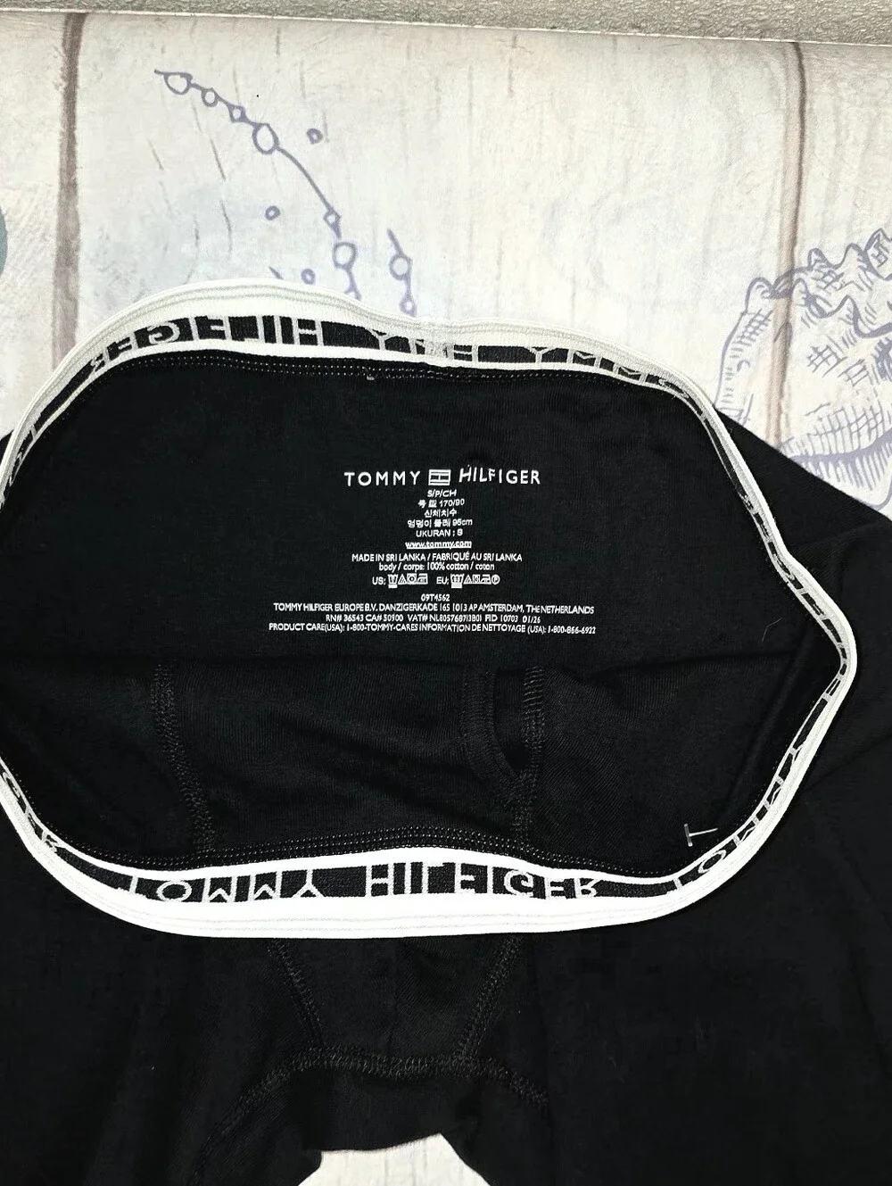 Tommy Hilfiger Mens Black Stretch Boxer Briefs